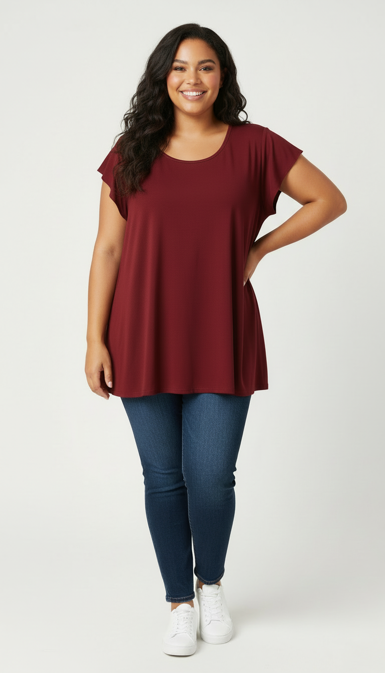 Camiseta Vaporosa Talla Grande