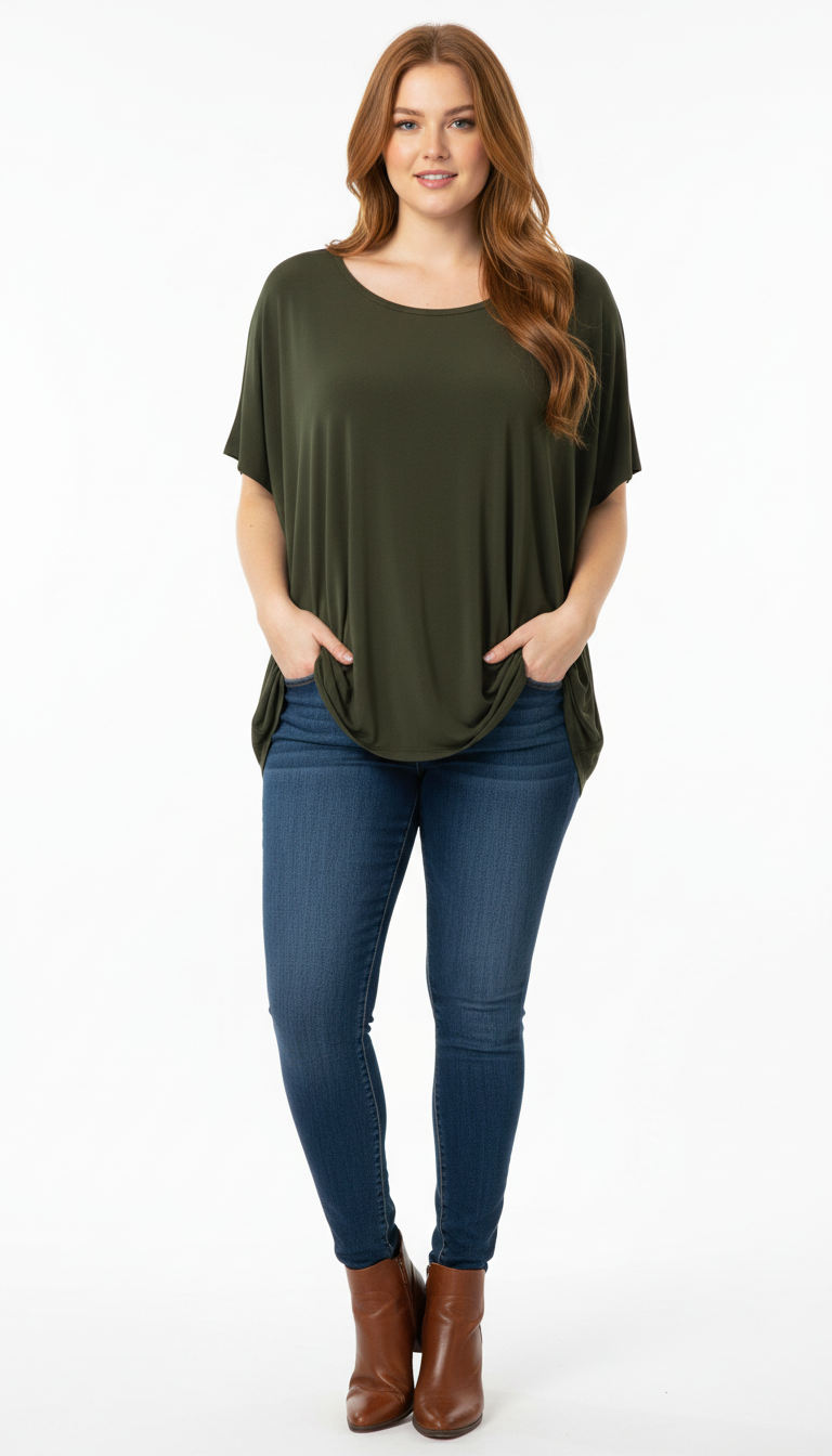 Camiseta Vaporosa Talla Grande