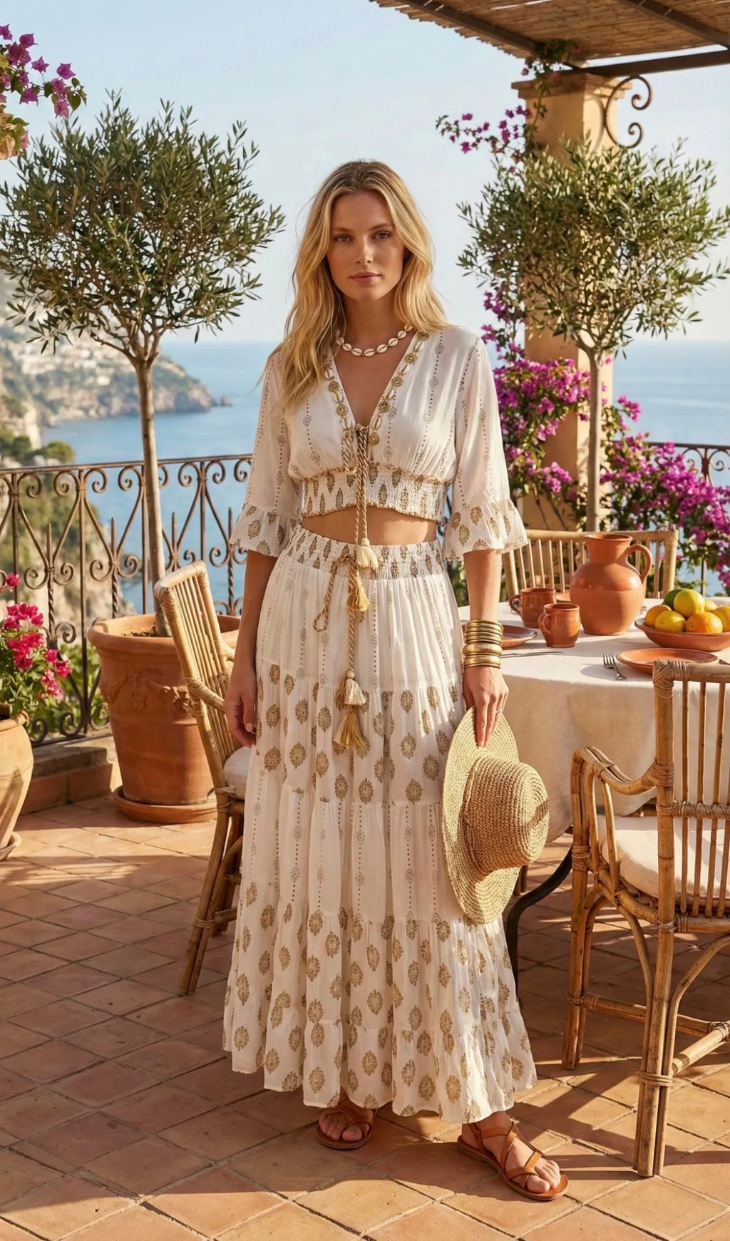 Conjunto Falda Larga