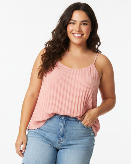Blusa Tablas Talla Grande