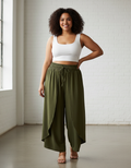 Pantalón vaporoso abierto Talla Grande