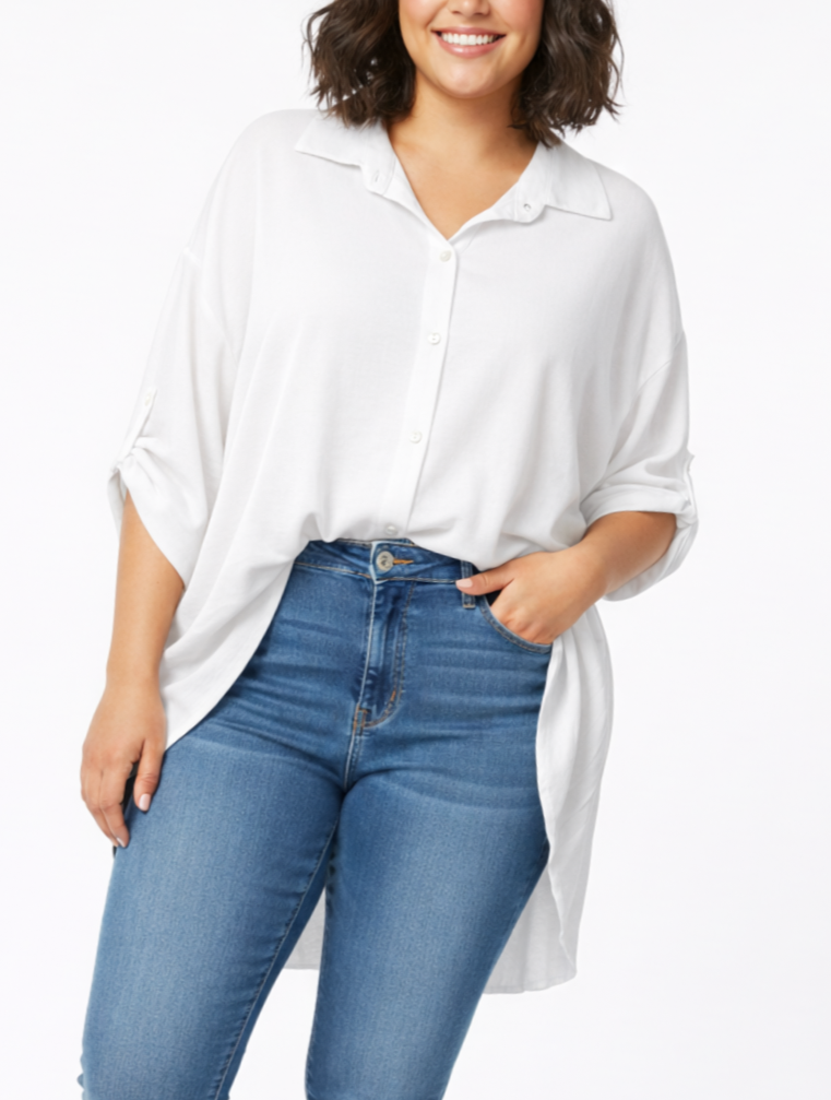 Camisa Tablas Talla Grande