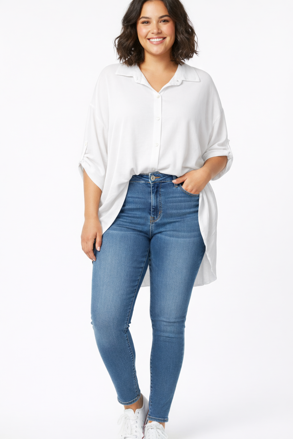 Camisa Tablas Talla Grande