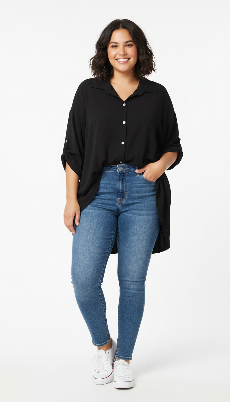 Camisa Tablas Talla Grande