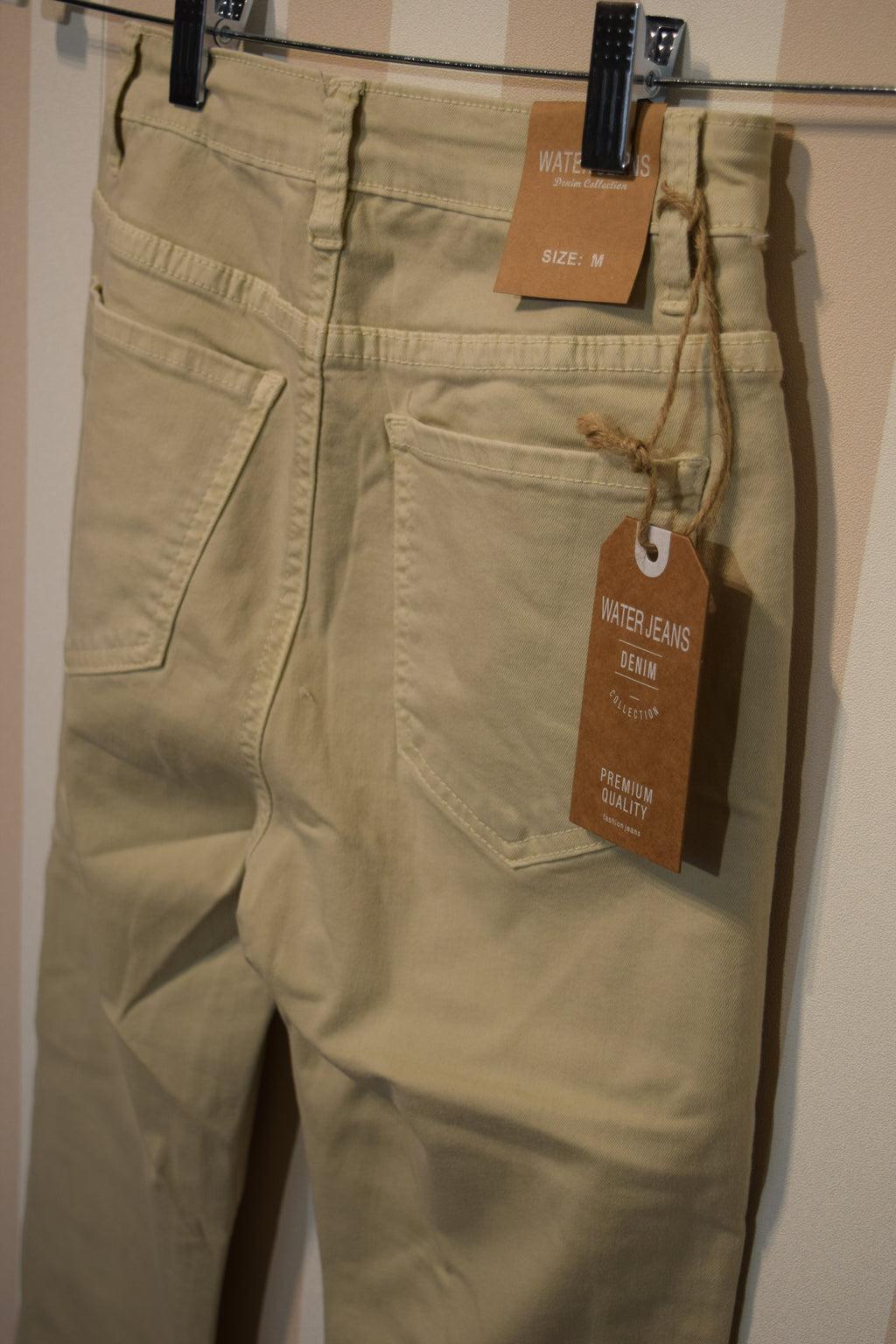 Pantalón Beige Campana Talla Grande