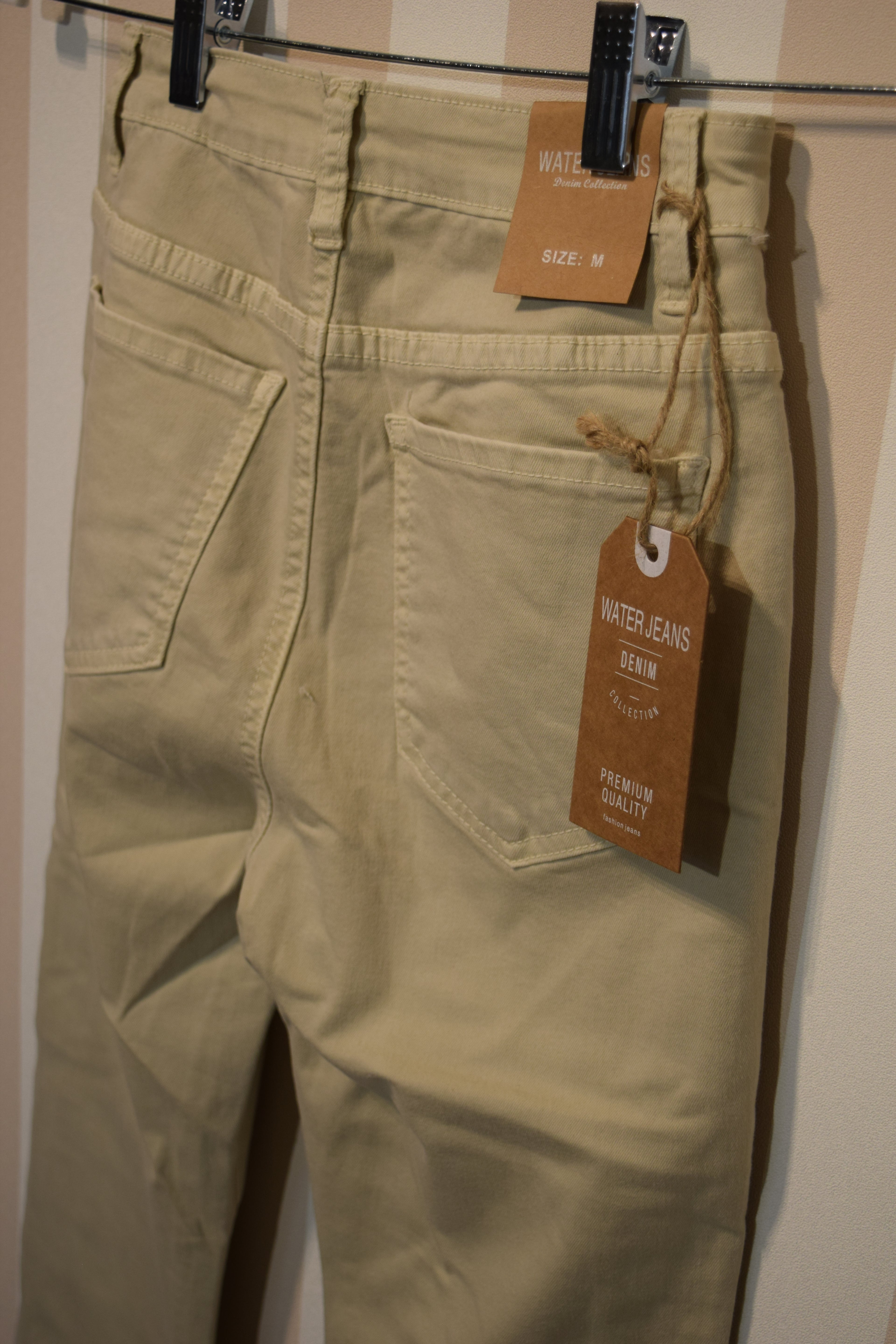 Pantalón Beige Campana Talla Grande